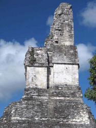 19 top of a pyramid in tikal